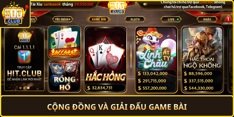 Cong Dong Va Giai Dau Game Bai