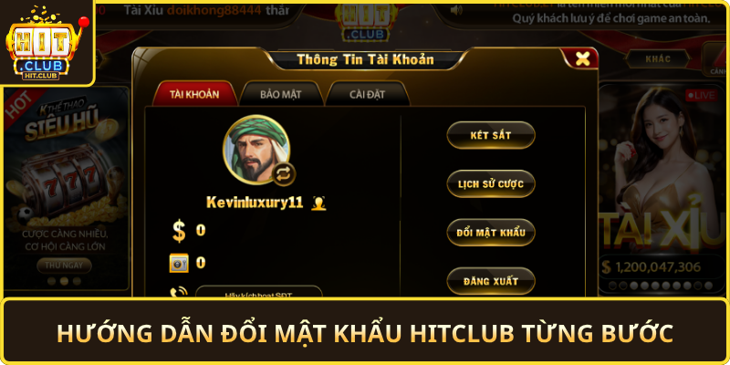 Huong Dan Doi Mat Khau Hitclub Tung Buoc