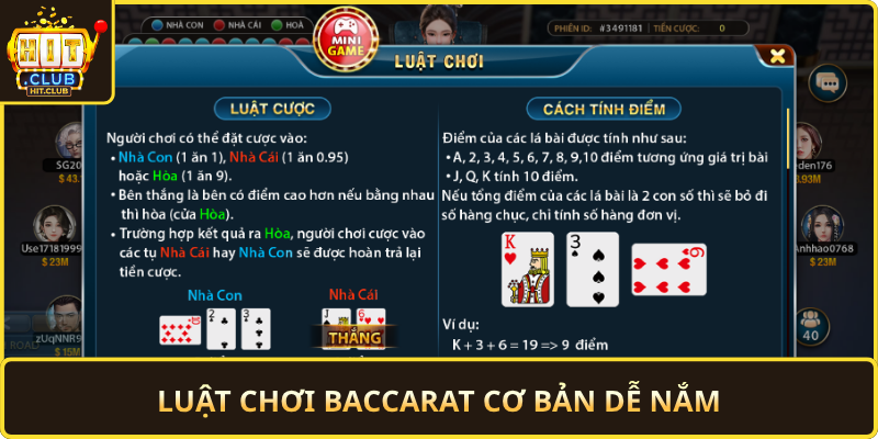 Luat Choi Baccarat Co Ban De Nam
