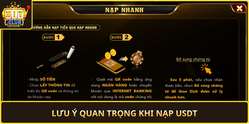 Luu Y Quan Trong Khi Nap Usdt