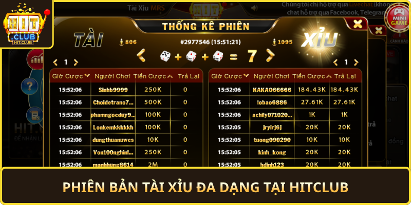 Phien Ban Tai Xiu Da Dang Tai Hitclub