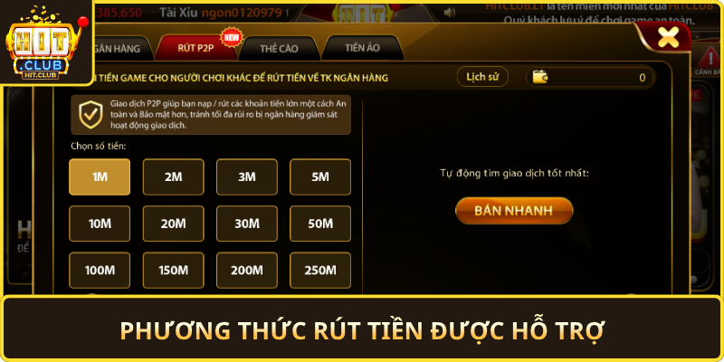 Phuong Thuc Rut Tien Duoc Ho Tro