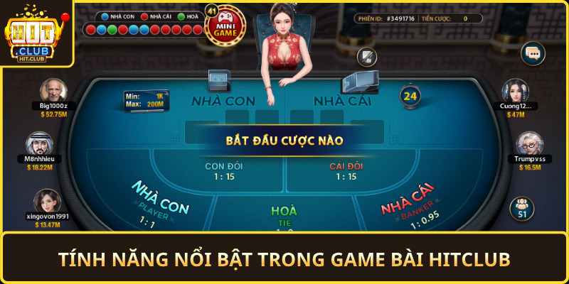 Tinh Nang Noi Bat Trong Game Bai Hitclub