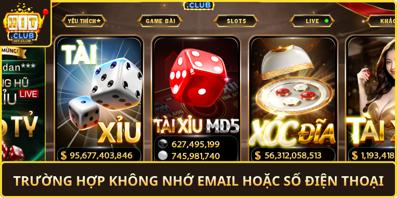 Truong Hop Khong Nho Email Hoac So Dien Thoai
